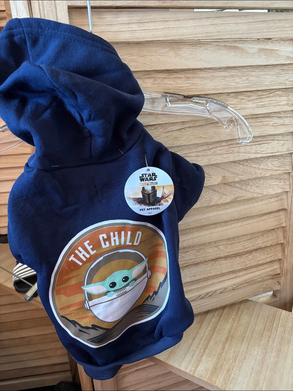 Dog Dark Navy Hooded Star Wars Sweatshirt Medium NWT
